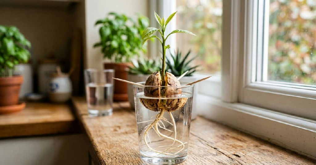 Transforme o caroço de abacate em uma planta ornamental com este guia prático