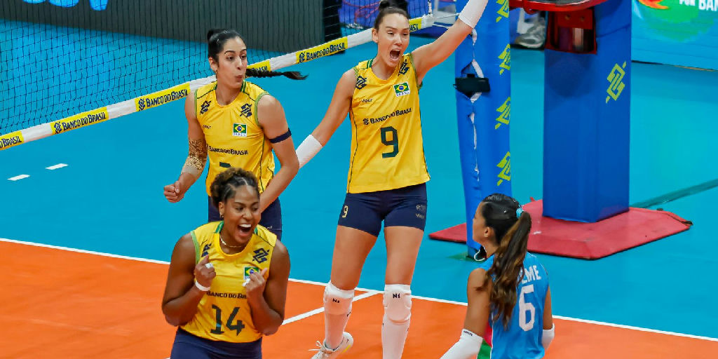 Vôlei feminino do Brasil conquista vaga olímpica em Los Angeles 2028 com campanha invicta