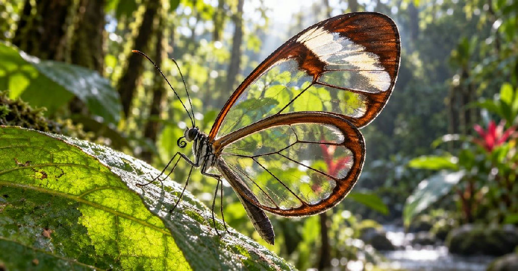 Borboleta de asa de vidro: o mistério da transparência que fascina cientistas e inspira tecnologia