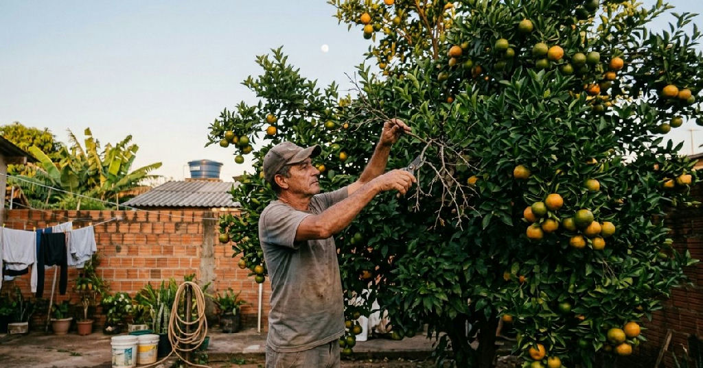 Calendário lunar indica melhores datas para poda de laranjeiras em outubro