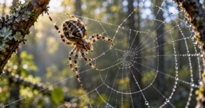 Como as aranhas constroem teias geométricas perfeitas sem aprender