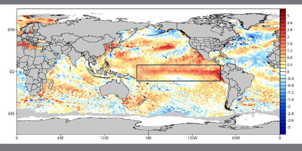 El Niño pode atingir intensidade histórica e ser um dos mais fortes desde 1950
