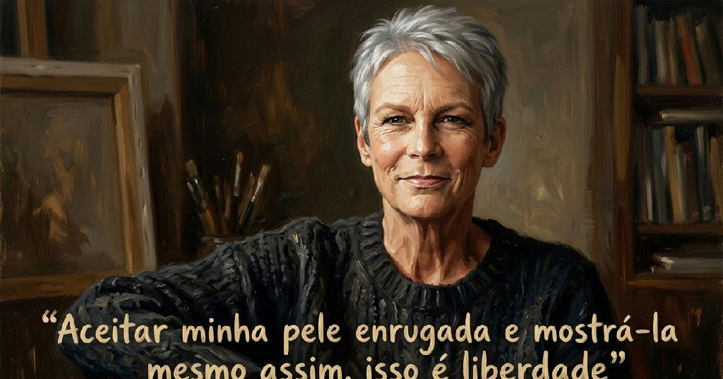 Jamie Lee Curtis e a liberdade de envelhecer sem esconder as marcas do tempo