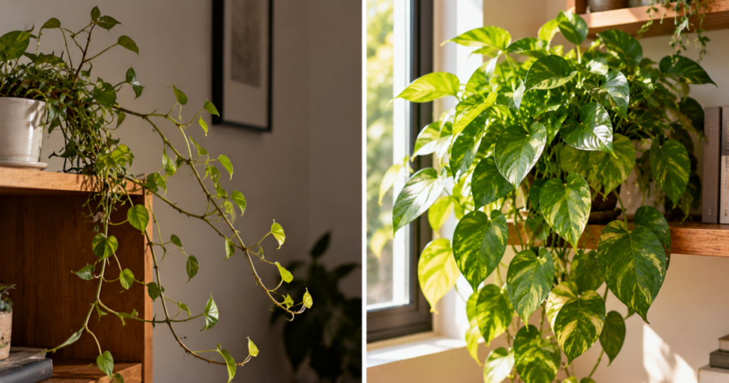 Jiboia com folhas pequenas: entenda por que a falta de luz afeta o desenvolvimento da planta
