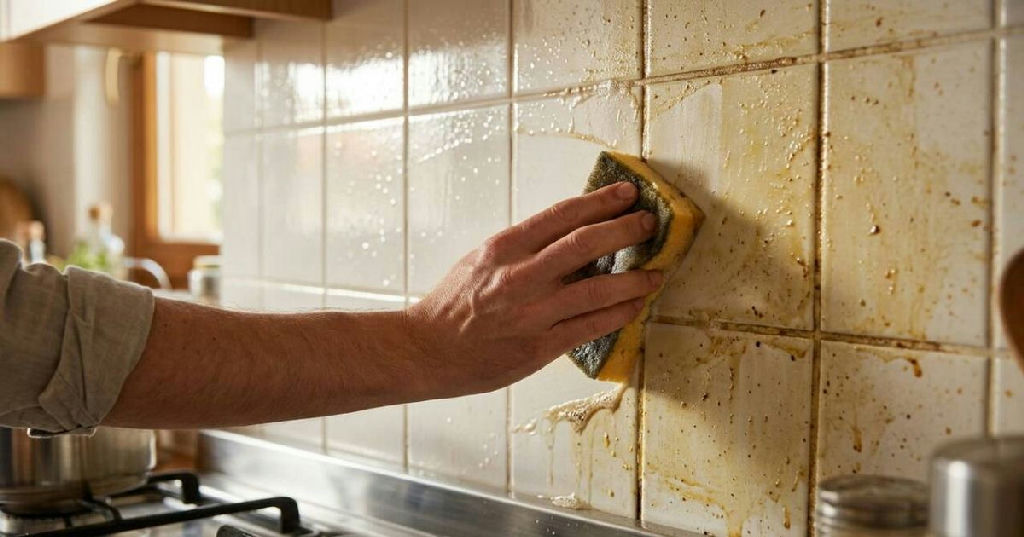 Limpeza de azulejos: por que usar mais produto não remove a gordura