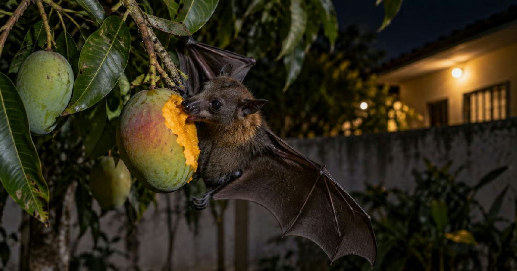 Mistério das frutas mordidas no quintal é resolvido após monitoramento noturno