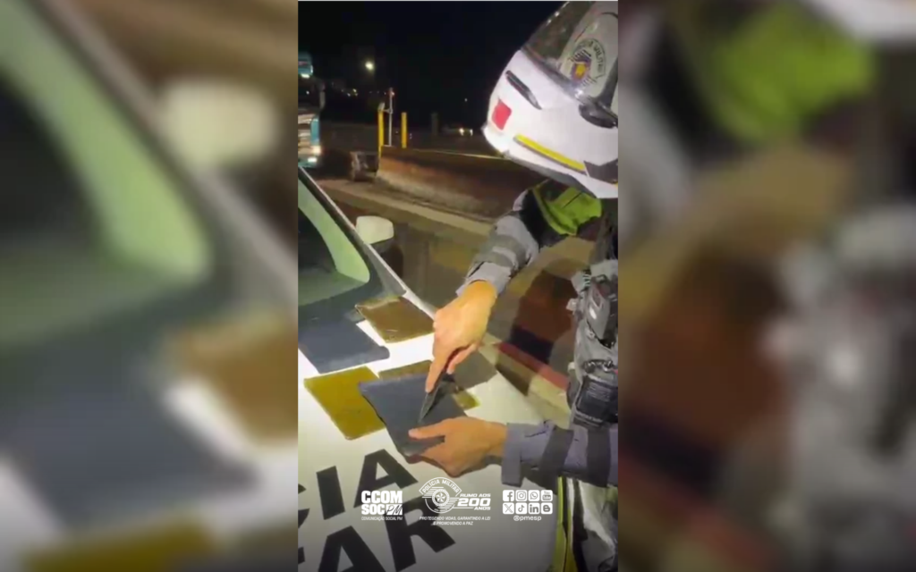 Motociclista é preso com pacotes de ice durante abordagem no Rodoanel
