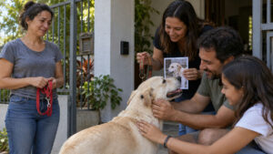 Mulher busca cachorro perdido e descobre que duas famílias procuravam animais parecidos