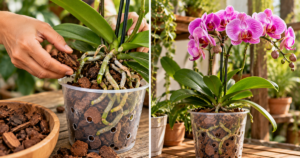 O papel técnico da casca de pinus no cultivo de orquídeas em vasos