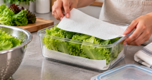 Papel-toalha no pote de salada: entenda o truque para conservar folhas frescas por mais tempo