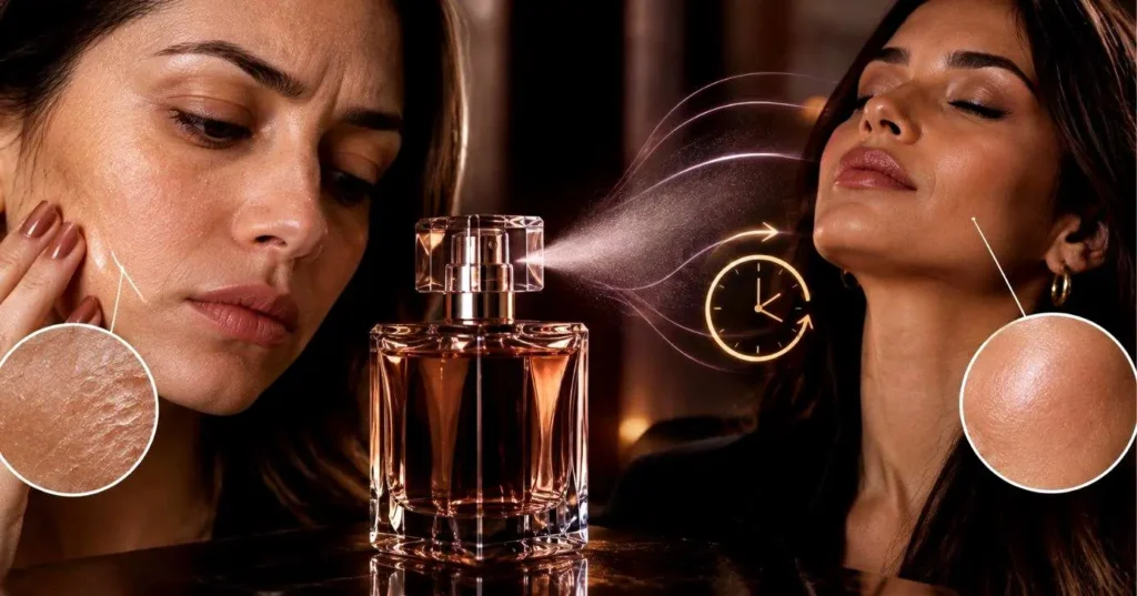 Pele seca e pH alterado fazem o perfume evaporar rápido em você