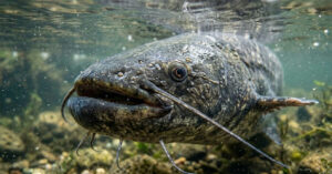 Pescadora pega gigante peixe-gato de 2,34m e 90kg no Vístula durante aniversário e o solta