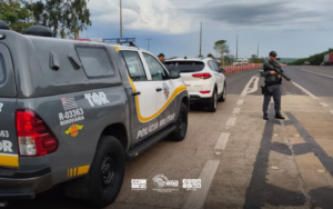 Polícia Militar Rodoviária prende homem com carro dublê em pedágio