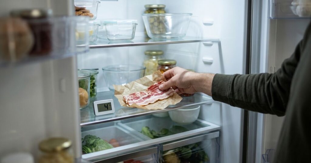Quanto tempo o bacon cru realmente dura na geladeira