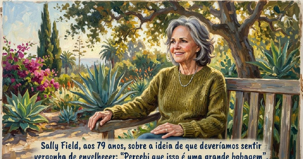 Sally Field desafia o etarismo e critica a pressão estética sobre o envelhecimento