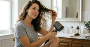 Secar o cabelo ao natural antes do secador ajuda a preservar a saúde dos fios