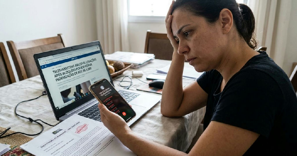 Telemarketing abusivo: insistência após bloqueio pode gerar indenização de R$ 3 mil