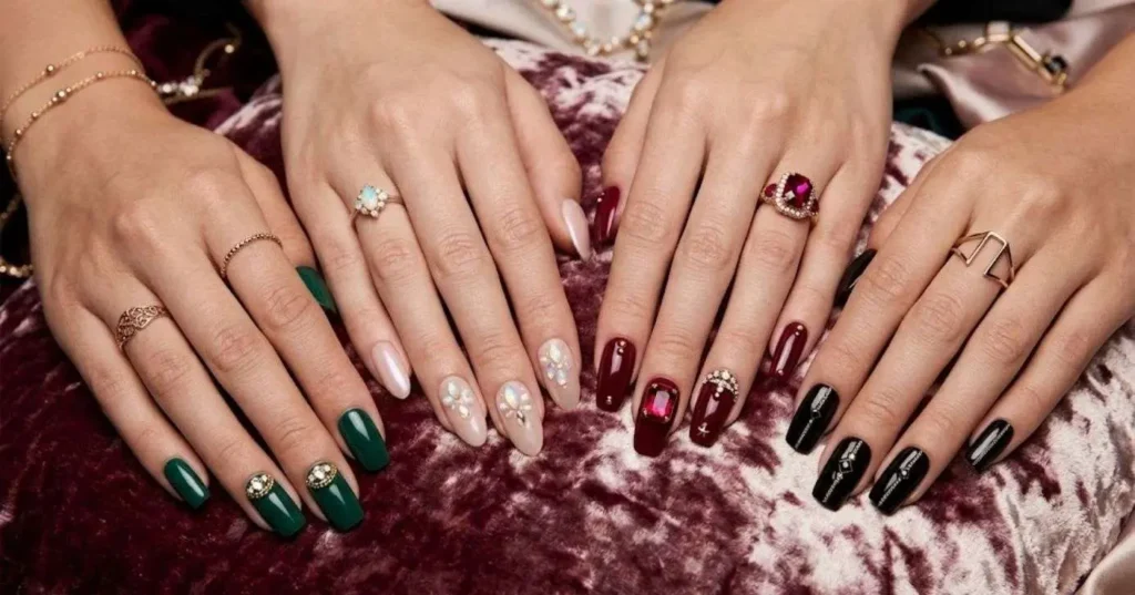 Unhas com joias: a tendência que eleva a nail art a um novo patamar de luxo e estilo
