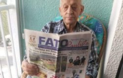 Sr. Nelson leitor do Fato Paulista - morador do Belém. 90 anos
