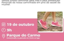 caminhada Outubro Rosa