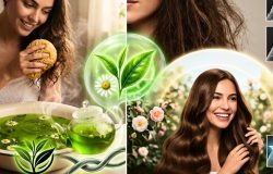 Chá verde: o segredo de R$ 2 para cabelos sem frizz e pontas reparadas