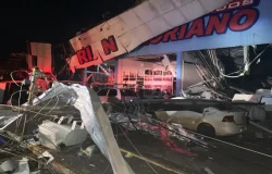 Ciclone bomba deixa rastro de destruição e uma morte no Rio Grande do Sul