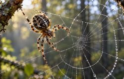 Como as aranhas constroem teias geométricas perfeitas sem aprender