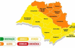 Defesa Civil emite alerta para temporais e chuvas intensas no estado de São Paulo