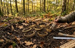 Descoberta de tesouro viking com 762 gramas de ouro surpreende arqueólogos na Dinamarca