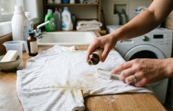 Elimine manchas de suor em peças brancas com água oxigenada sem usar água sanitária