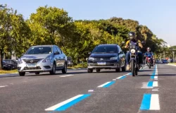 Faixa Azul para motos