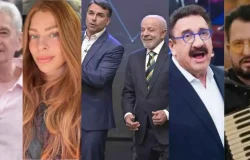 Famosos se dividem entre lula e flávio bolsonaro na disputa eleitoral