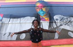 Priscília Mbuku Bazonga, da Líbia, adorou os braços abertos
Foto: Alan Teixeira