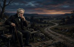 O desejo incessante e a busca por satisfação geram um ciclo de sofrimento humano. – Imagem gerada por IA