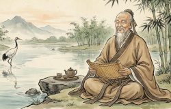 A filosofia oriental oferece um caminho para silenciar o ego e encontrar a paz interior na vida moderna. – Imagem gerada por IA