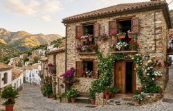A vida no interior da Espanha combina a tranquilidade rural com incentivos governamentais para um recomeço seguro e estável. – Imagem gerada por IA