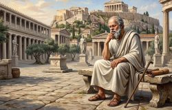 O legado de Sócrates transforma as discussões cotidianas ao priorizar a ética, o questionamento das certezas absolutas e a valorização do entendimento mútuo em vez do orgulho. – Im