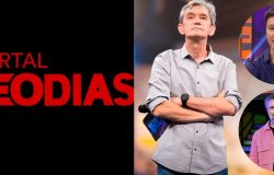 Logo do Portal Leo Dias, Marcos Mion, Rodrigo Faro e Serginho Groisman (Fotos: Reprodução / Leo Dias / Record / Globo / Montagem TV Foco)