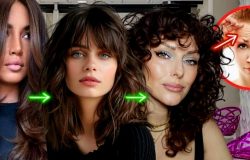 Conheça os cortes de cabelo que reduzem a testa e aumenta a autoestima (Foto Reprodução/Montagem/Lennita/Canva/Shein/Pinterest)