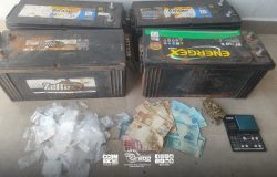 Santópolis do Aguapeí: prisão por tráfico de drogas e receptação de baterias de caminhão
