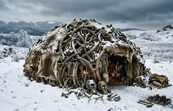Mistério pré-histórico: como humanos da Era do Gelo construíram abrigos com ossos de mamute