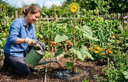 Um simples cuidado de 2 minutos garante girassóis maiores e mais duradouros no seu jardim