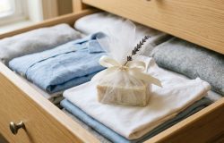 Sabonete no tule: o truque simples para manter roupas perfumadas e organizadas