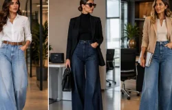 Jeans no escritório: confira três combinações com pantalona que valorizam o visual corporativo