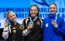 Lorrane Oliveira e Caio Souza sobem ao topo do pódio no Brasileiro de Ginástica em Brasília