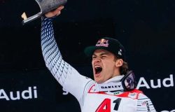 Lucas Pinheiro Braathen vence slalom gigante em Sölden e fatura ouro no início da temporada na Áustria