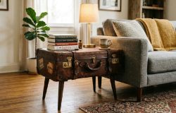 Mala antiga como item de decoração: como transformar relíquias em móveis funcionais