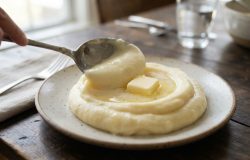 O segredo francês para um purê de batatas impecável e aveludado
