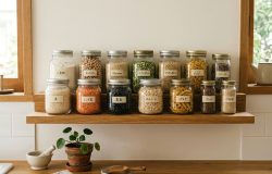 Organização sustentável: como transformar potes de vidro em aliados na cozinha