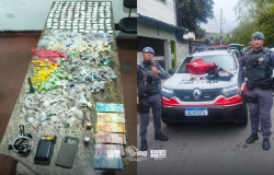 Policiais militares prendem trio e apreendem centenas de porções de drogas em Itapevi